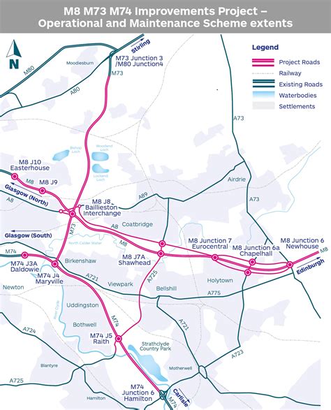 m8 junction box|m8 motorway junctions map.